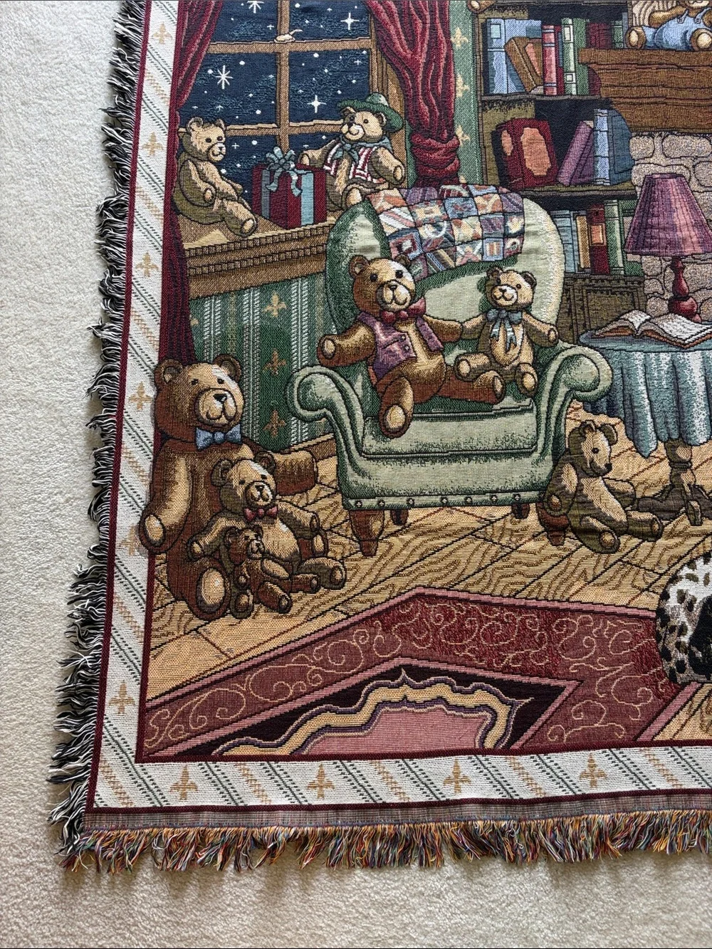 Bear Theme Holiday Throw
